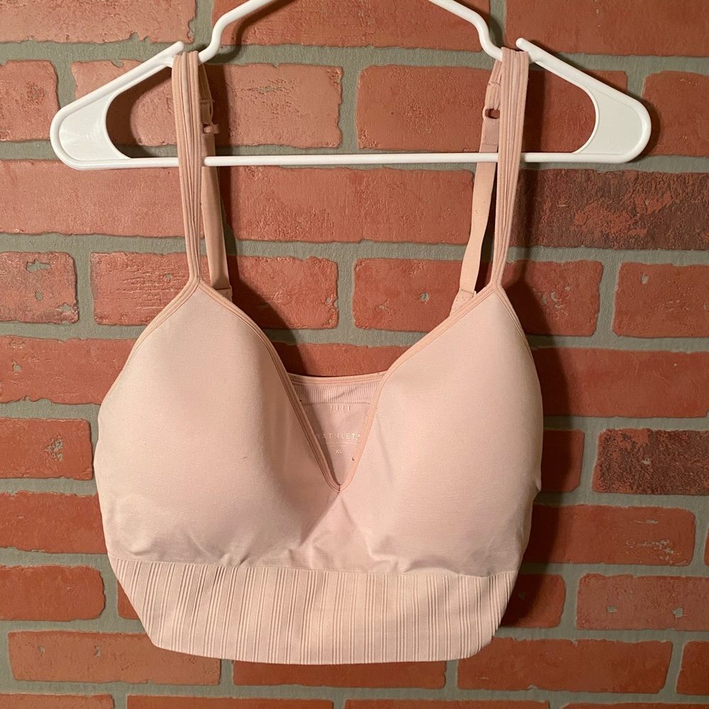 Athleta Embrace pink sports bra size XL